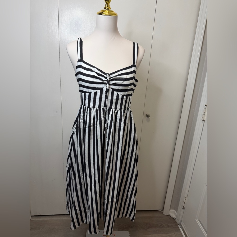 Steve Madden Black and White Midi Skirt - Picture 2 of 9